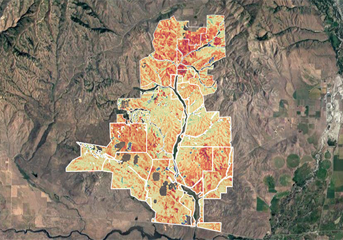 RCR Landsat image